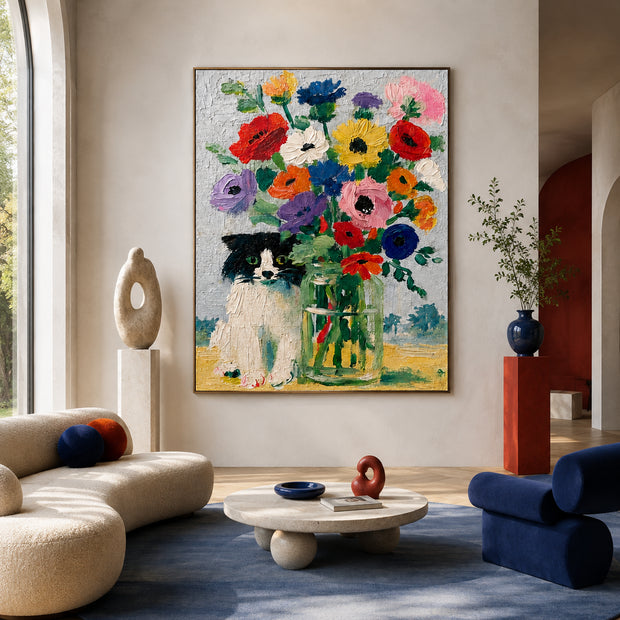 Floral Cat Garden
