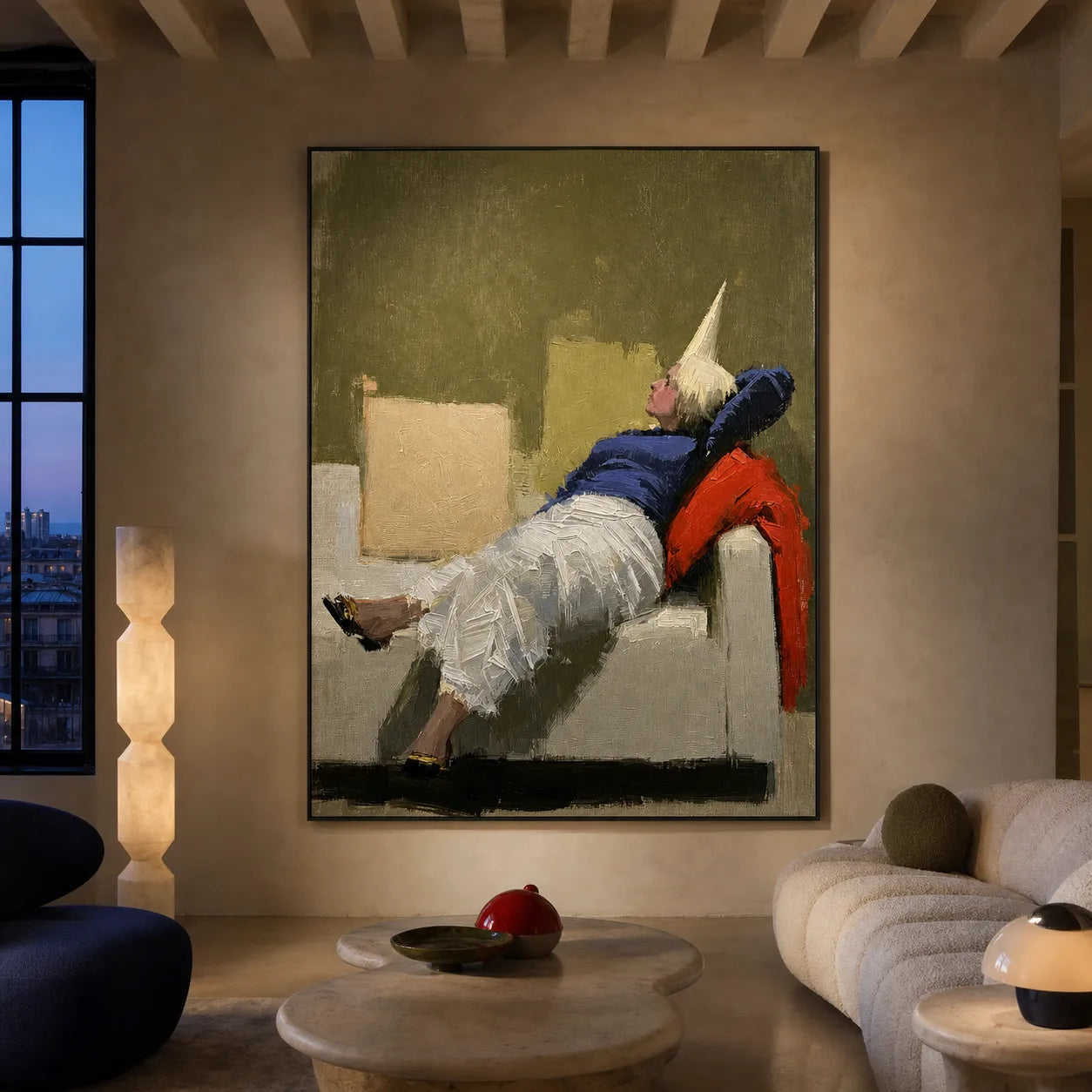 Dreaming Figure Abstract Portrait