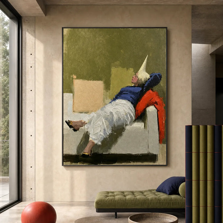 Dreaming Figure Abstract Portrait