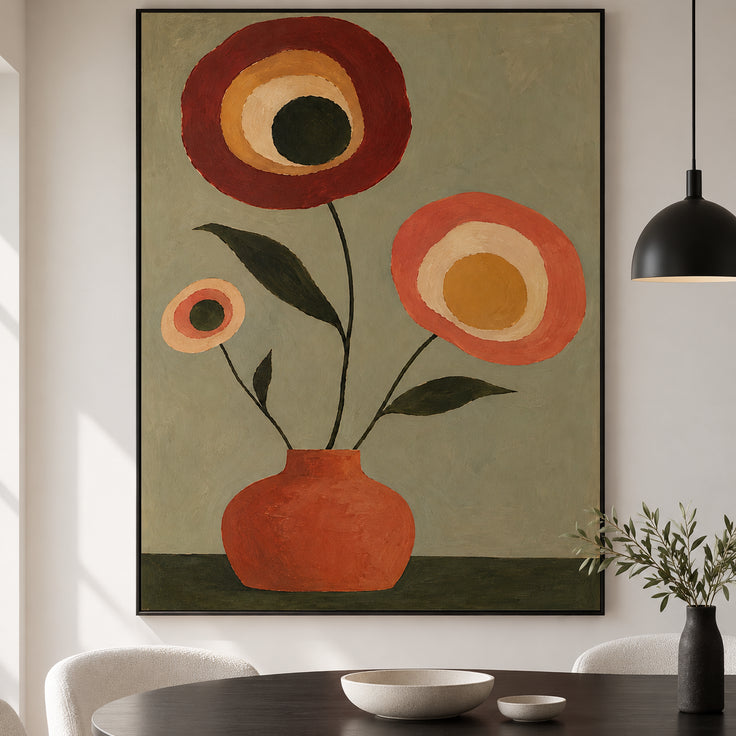Retro Bloom in Terracotta