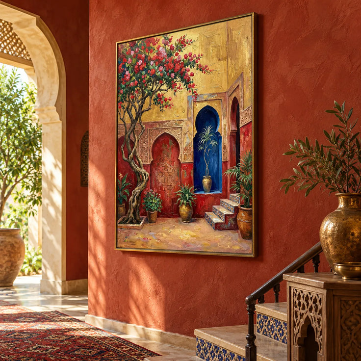 The Golden Moroccan Courtyard
