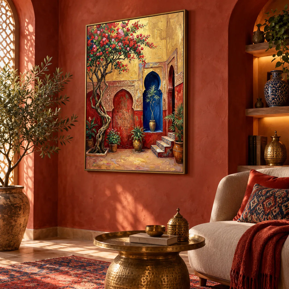 The Golden Moroccan Courtyard