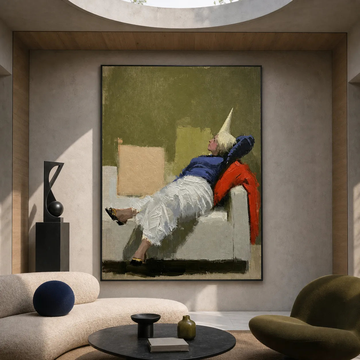 Dreaming Figure Abstract Portrait