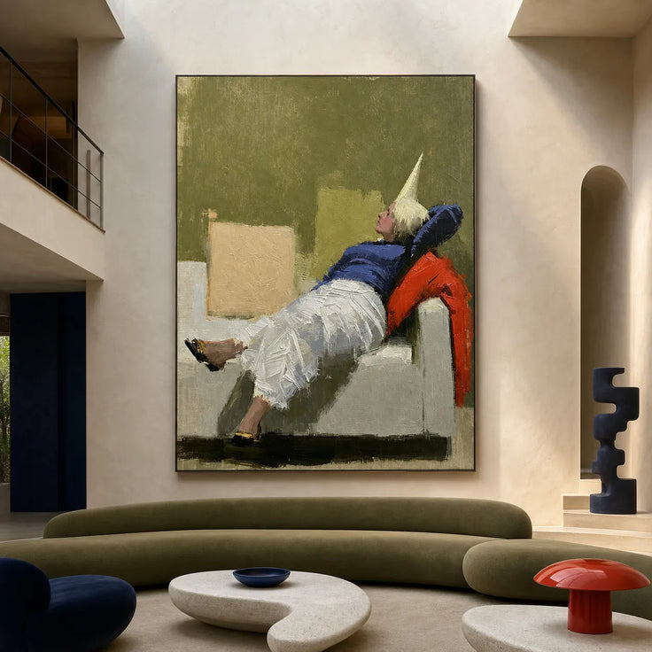 Dreaming Figure Abstract Portrait