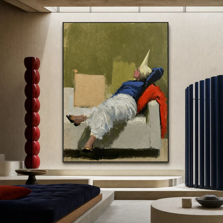 Dreaming Figure Abstract Portrait