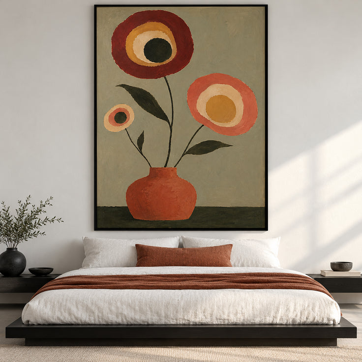 Retro Bloom in Terracotta