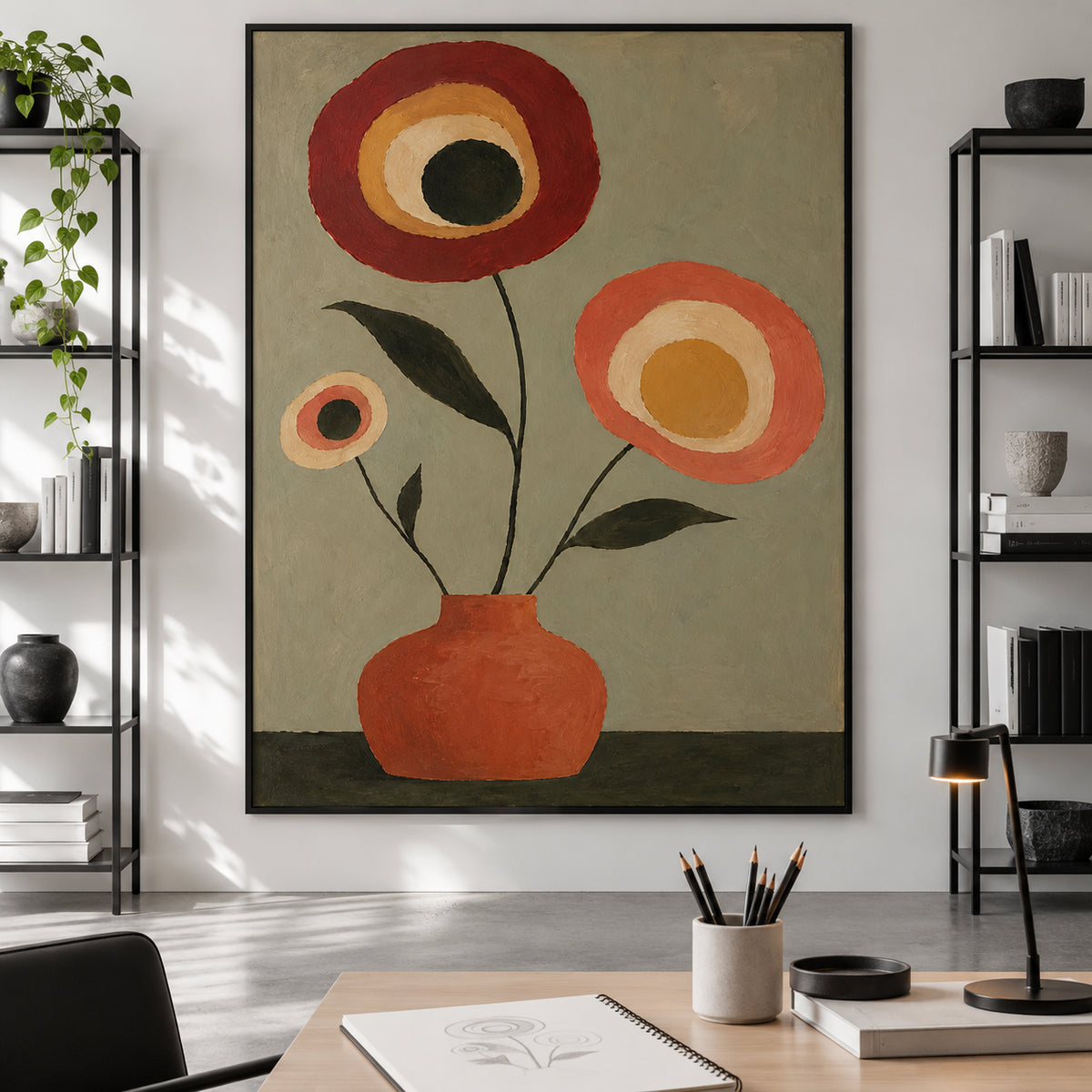 Retro Bloom in Terracotta