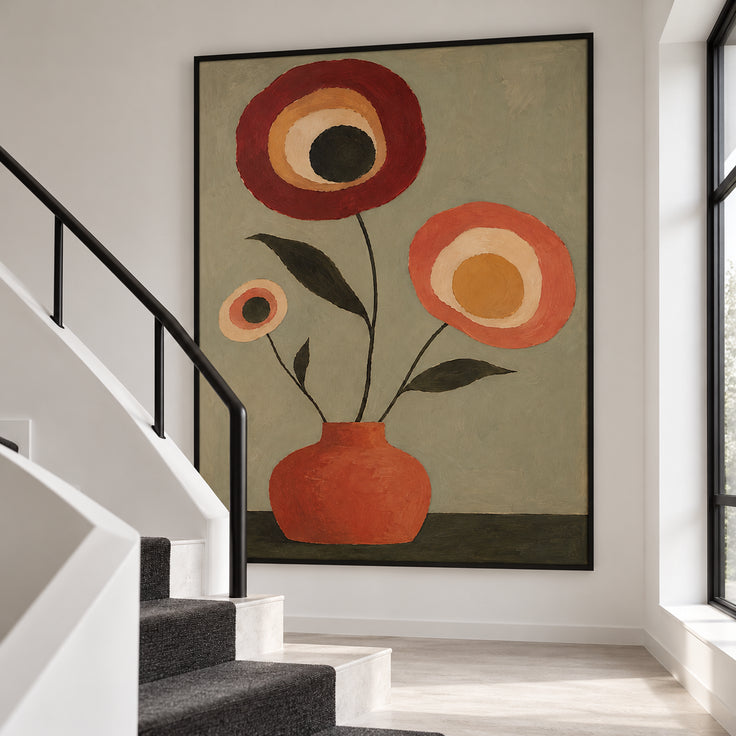 Retro Bloom in Terracotta