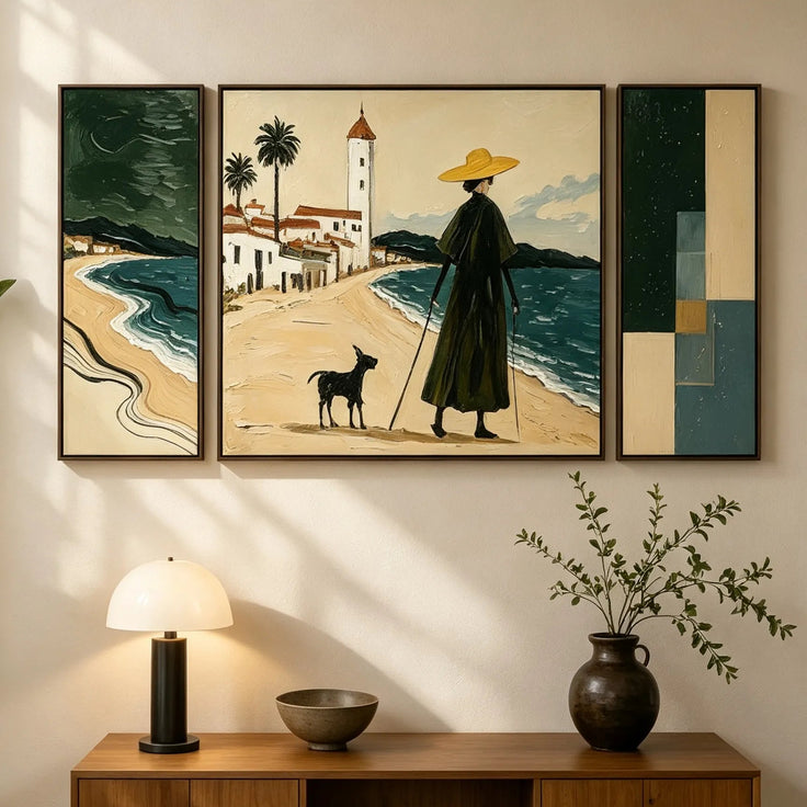 Coastal Stroll Gallery Wall (Including 3 Piece)
