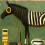 Whimsical Striped Horse