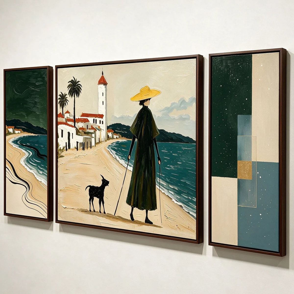 Coastal Stroll Gallery Wall (Including 3 Piece)