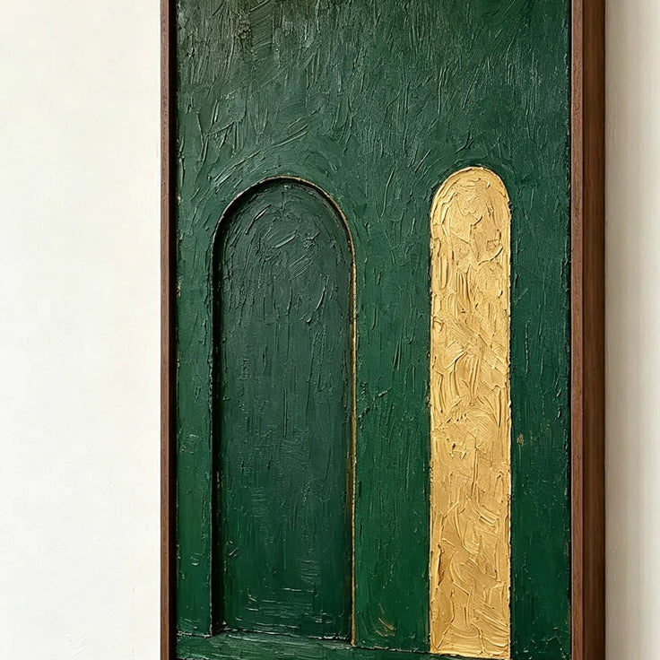 Emerald Solitude Triptych Gallery Wall (Including 3 Piece)