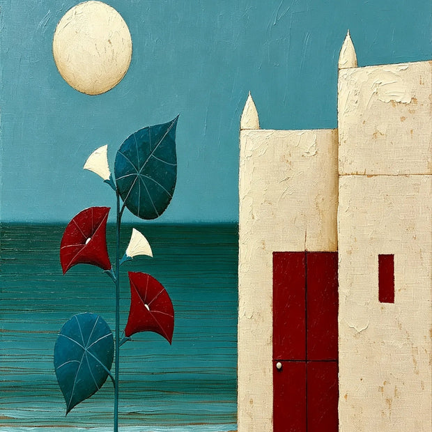 Coastal Red Door Serenity
