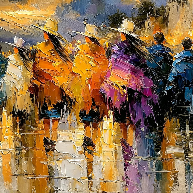 Rainy City Reflections
