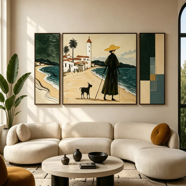 Coastal Stroll Gallery Wall (Including 3 Piece)