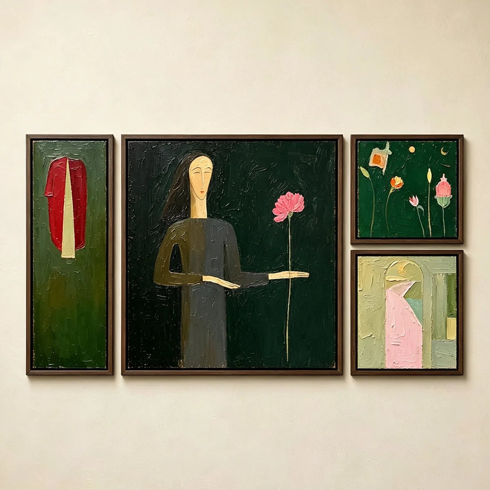 The Keeper of a Single Bloom Gallery Wall (Including 4 Piece)