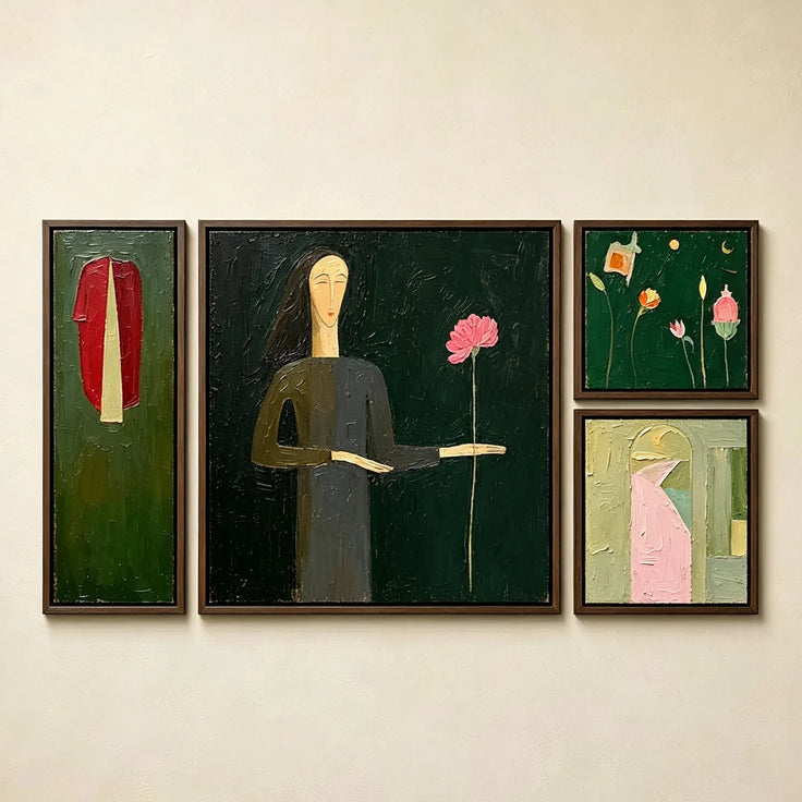 The Keeper of a Single Bloom Gallery Wall (Including 4 Piece)