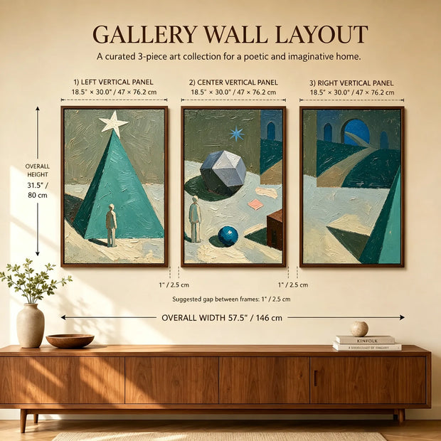 Celestial Geometry Gallery Wall (Including 3 Piece)