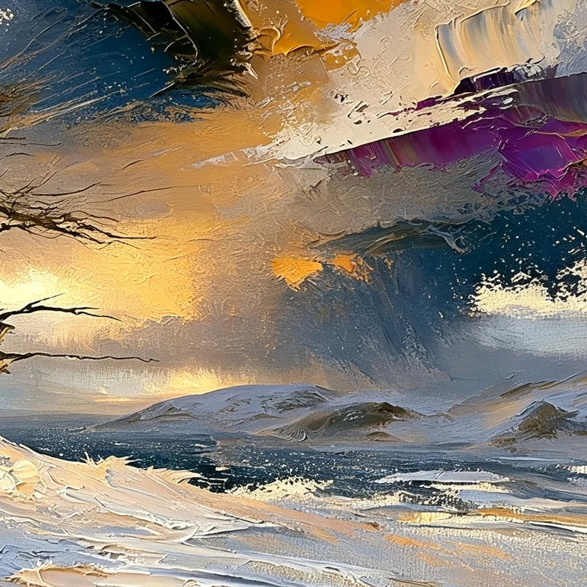 Winter Solitude Landscape
