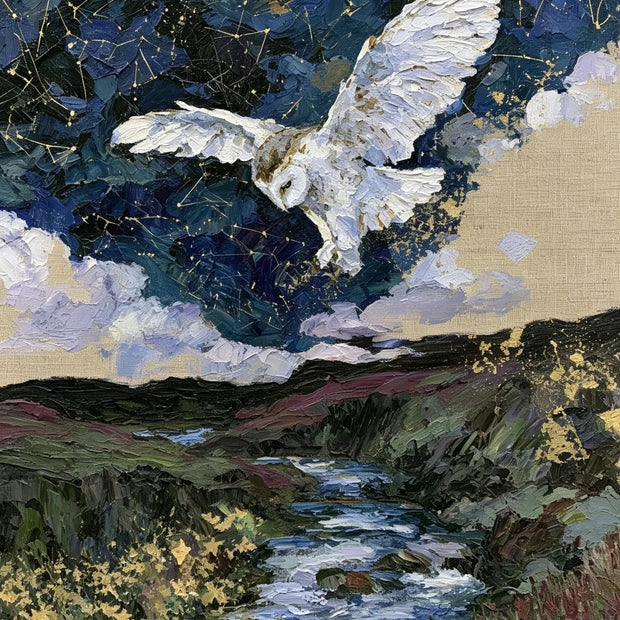 Moonlit Flight Eagle