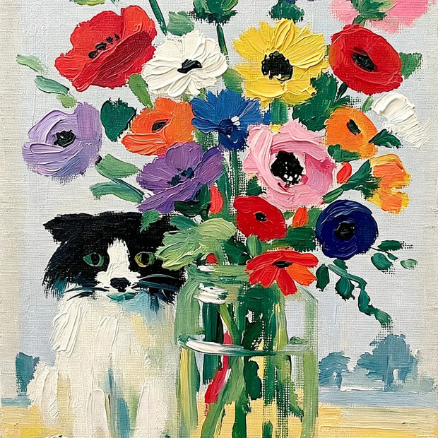 Floral Cat Garden