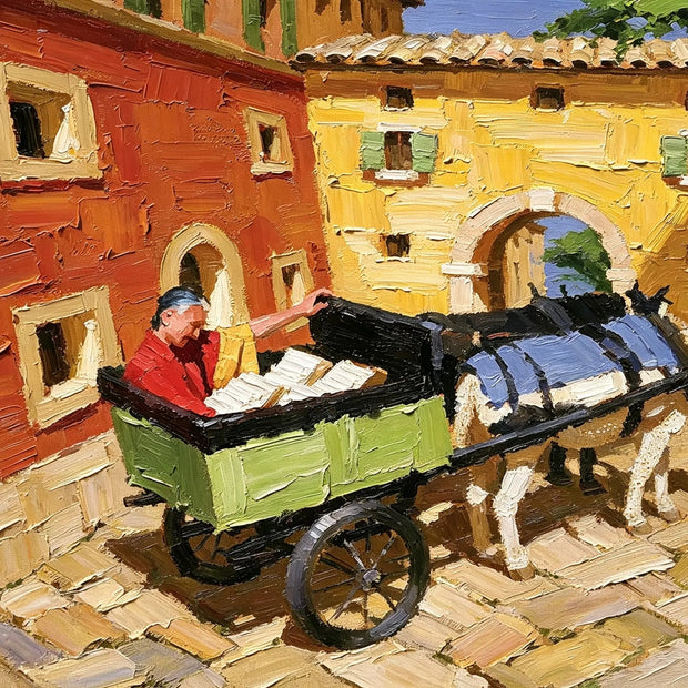 Sunlit Village Cart