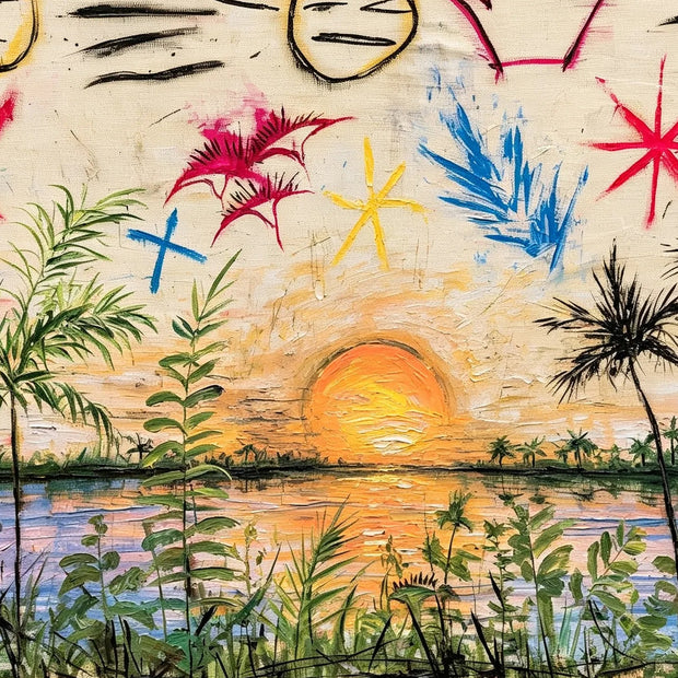 Playful Sunset Garden