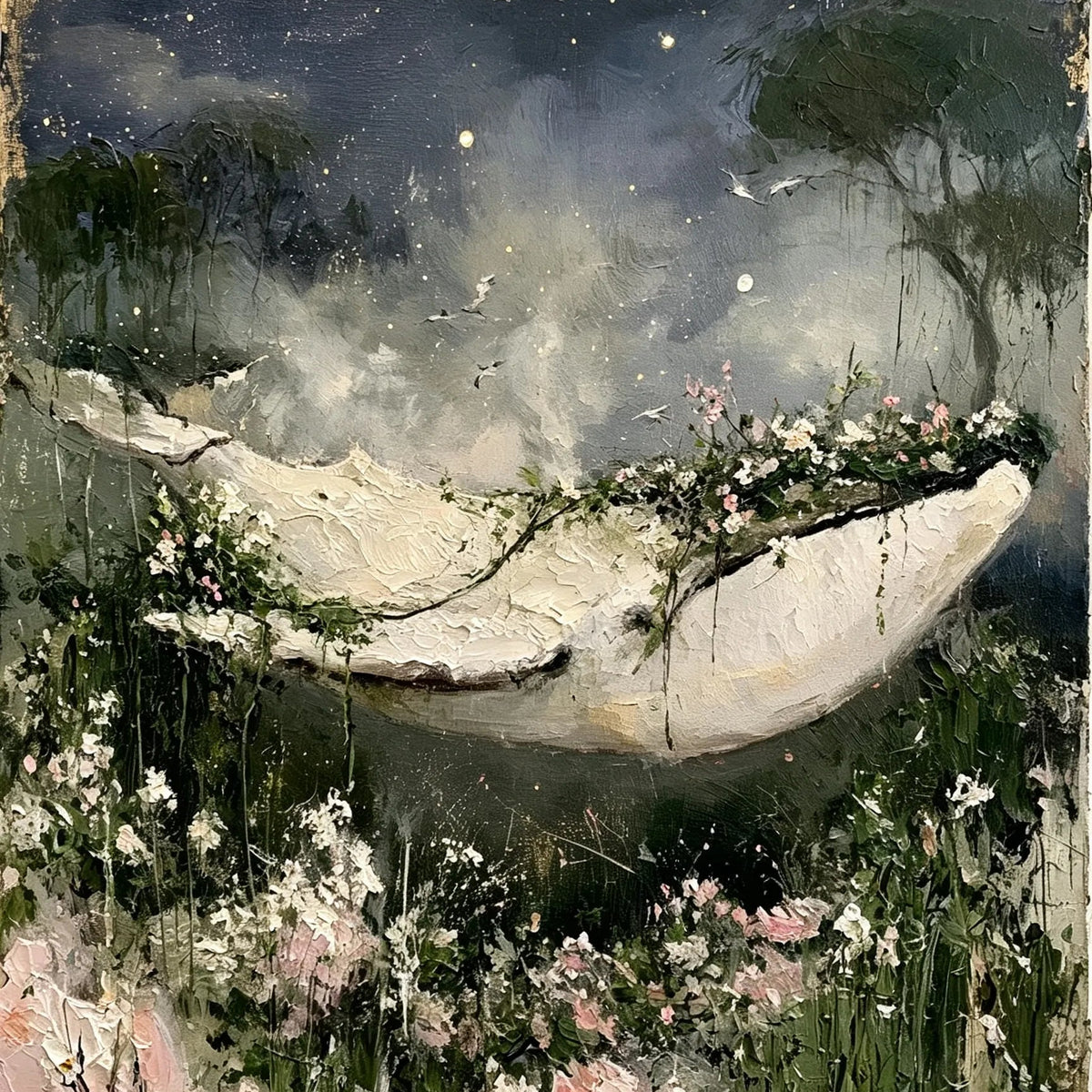 Moonlit Bloom Whale