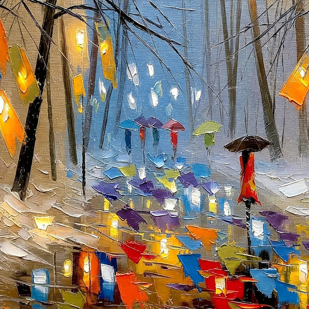 Rainy Night City Walk