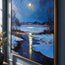 Moonlight Over the Winter River