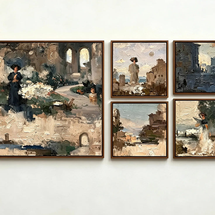 Romantic Ruins Gallery Wall (Including 5 Piece)