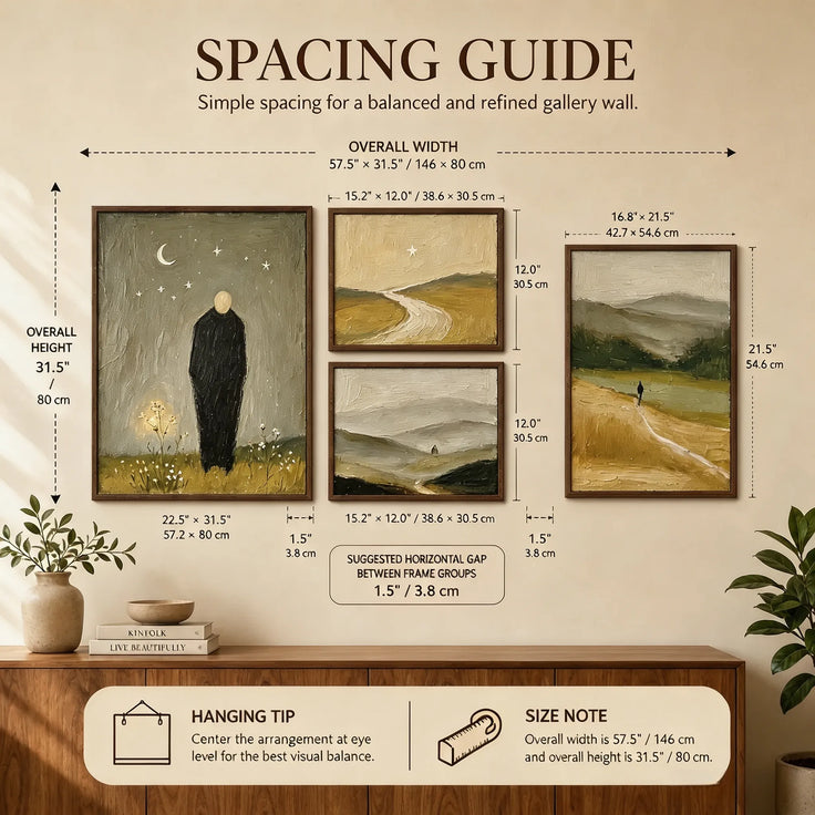 Solitary Paths Under the Stars Gallery Wall (Including 4 Piece)