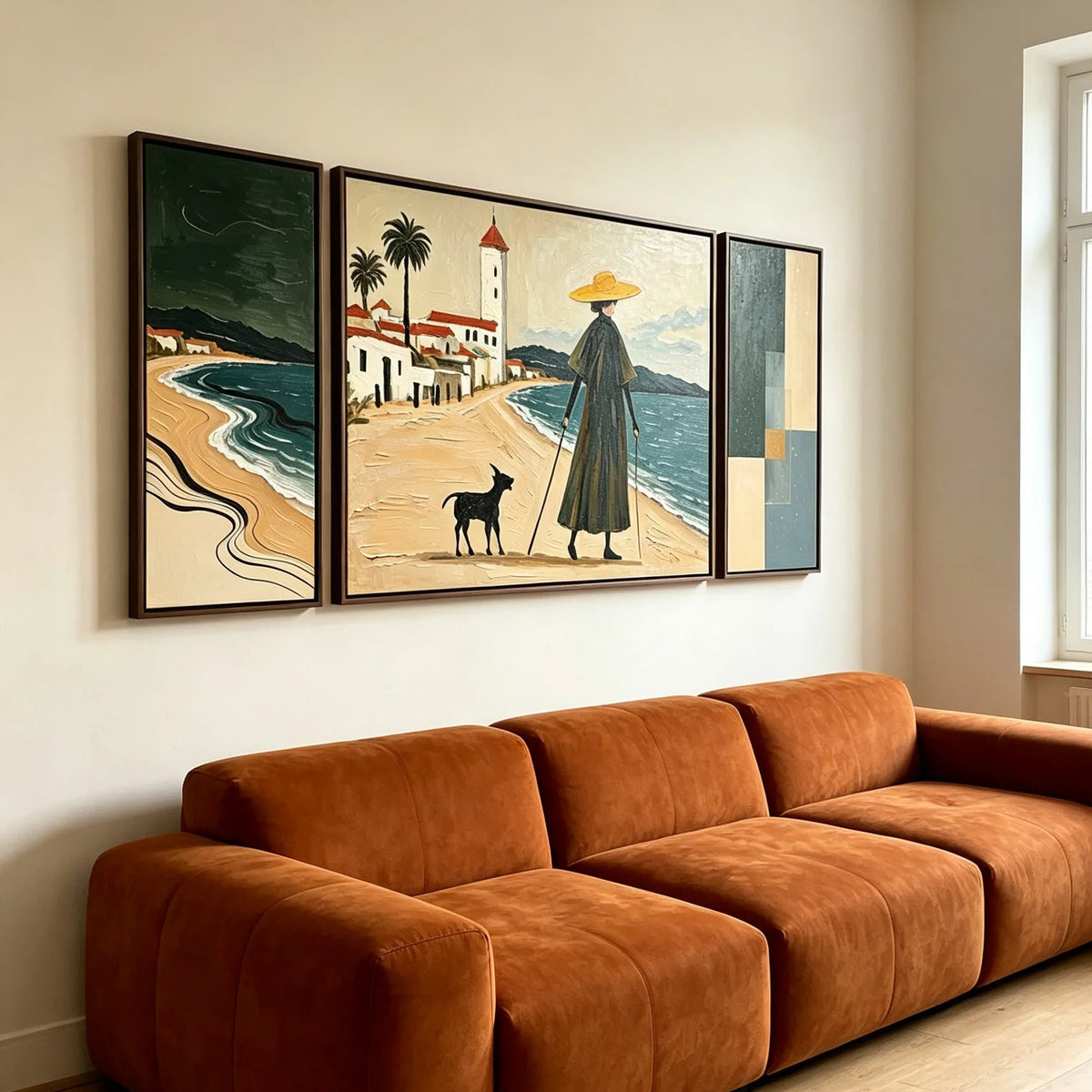 Coastal Stroll Gallery Wall (Including 3 Piece)