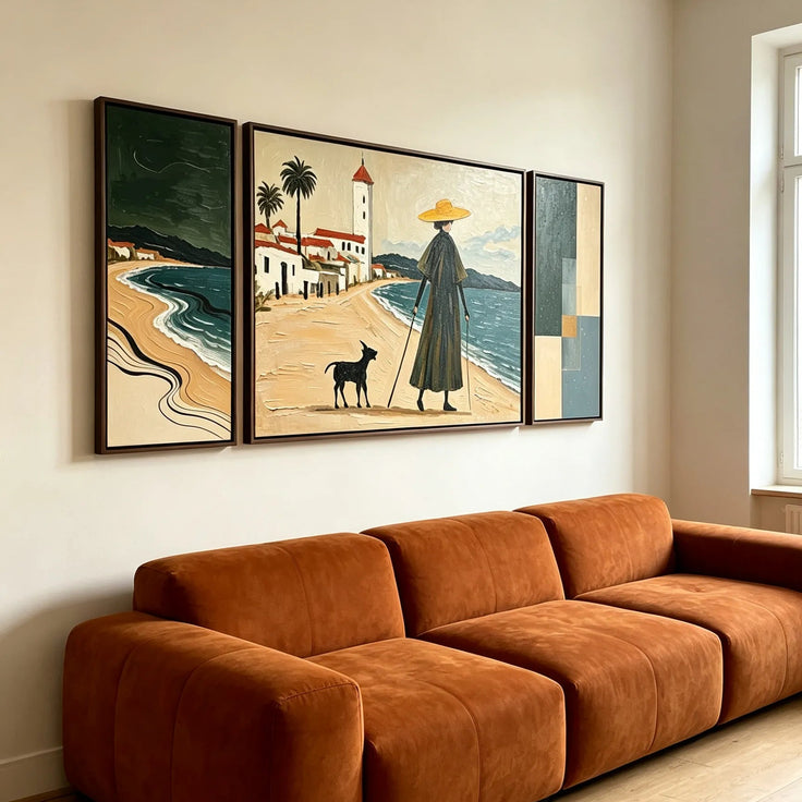 Coastal Stroll Gallery Wall (Including 3 Piece)