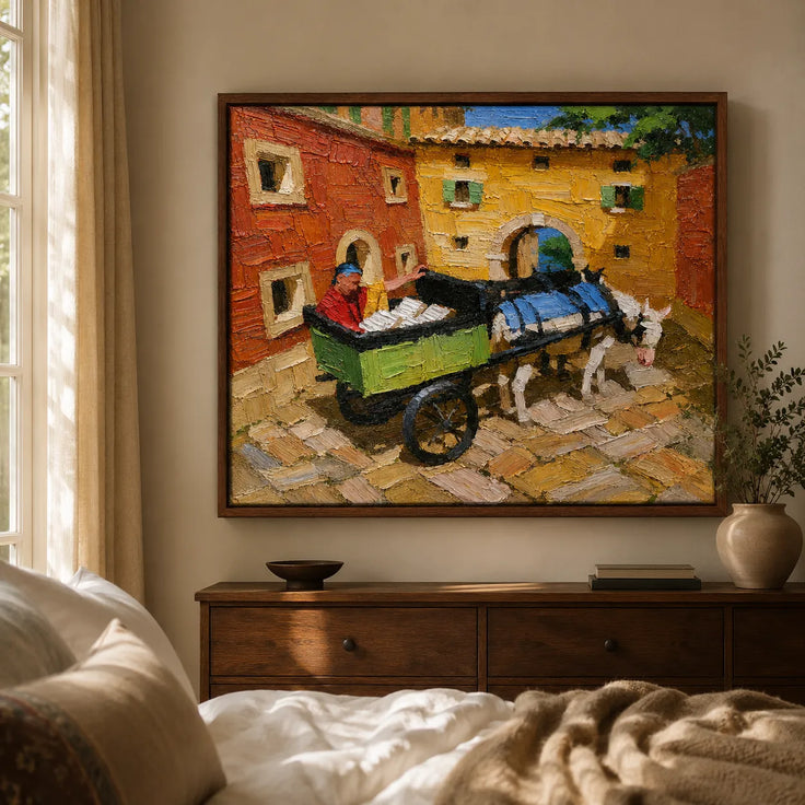 Sunlit Village Cart