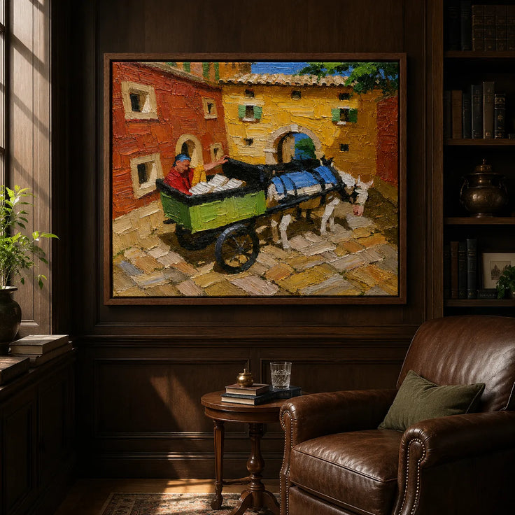 Sunlit Village Cart