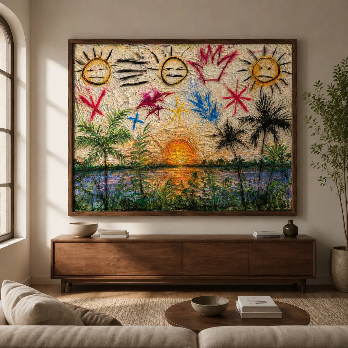 Playful Sunset Garden