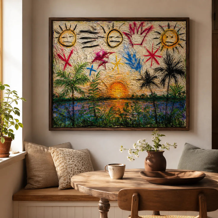 Playful Sunset Garden