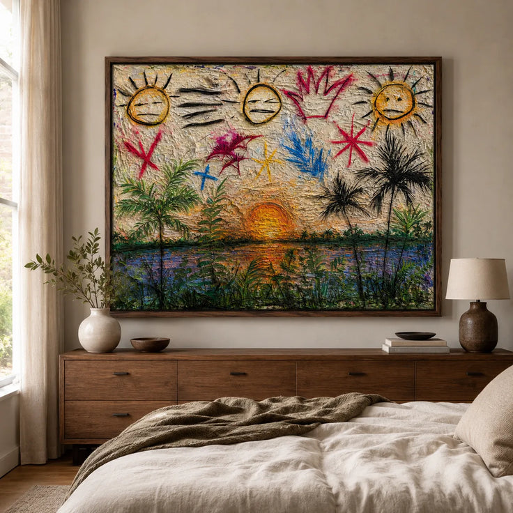 Playful Sunset Garden