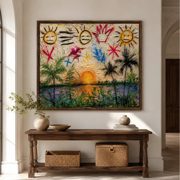 Playful Sunset Garden