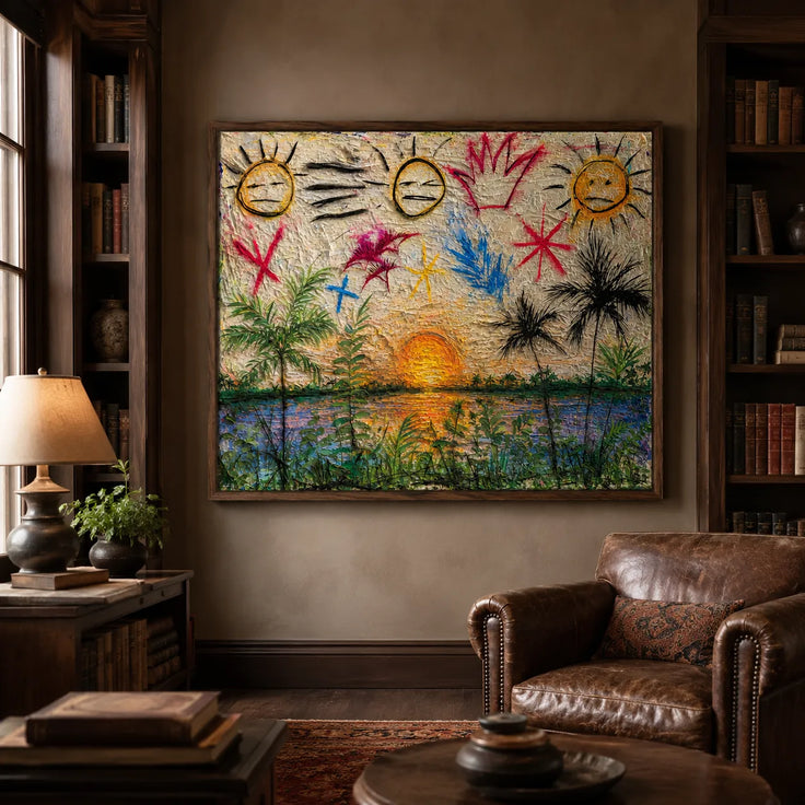 Playful Sunset Garden