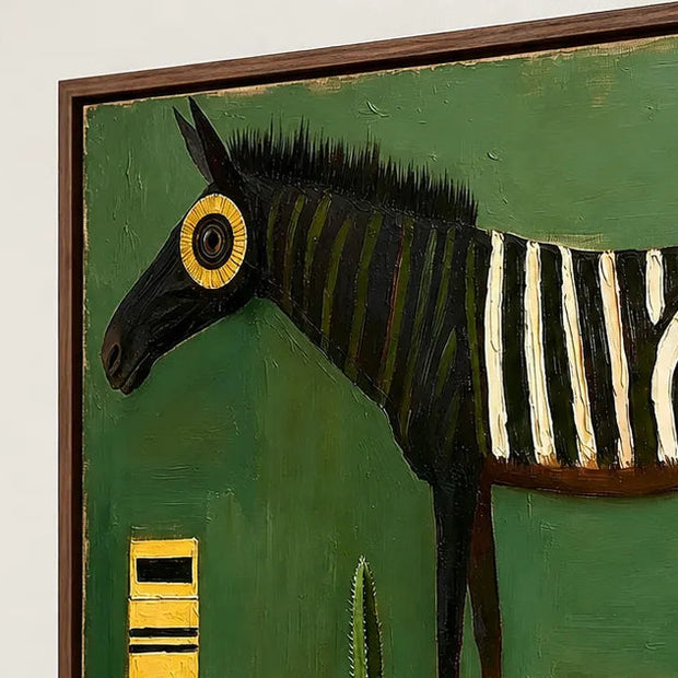 Whimsical Striped Horse