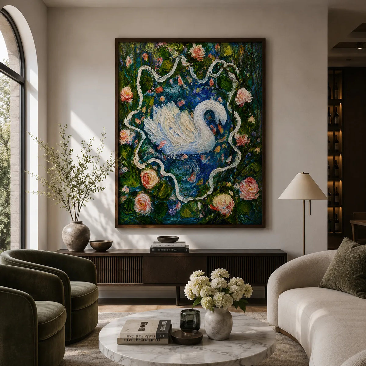 Swan in Bloom
