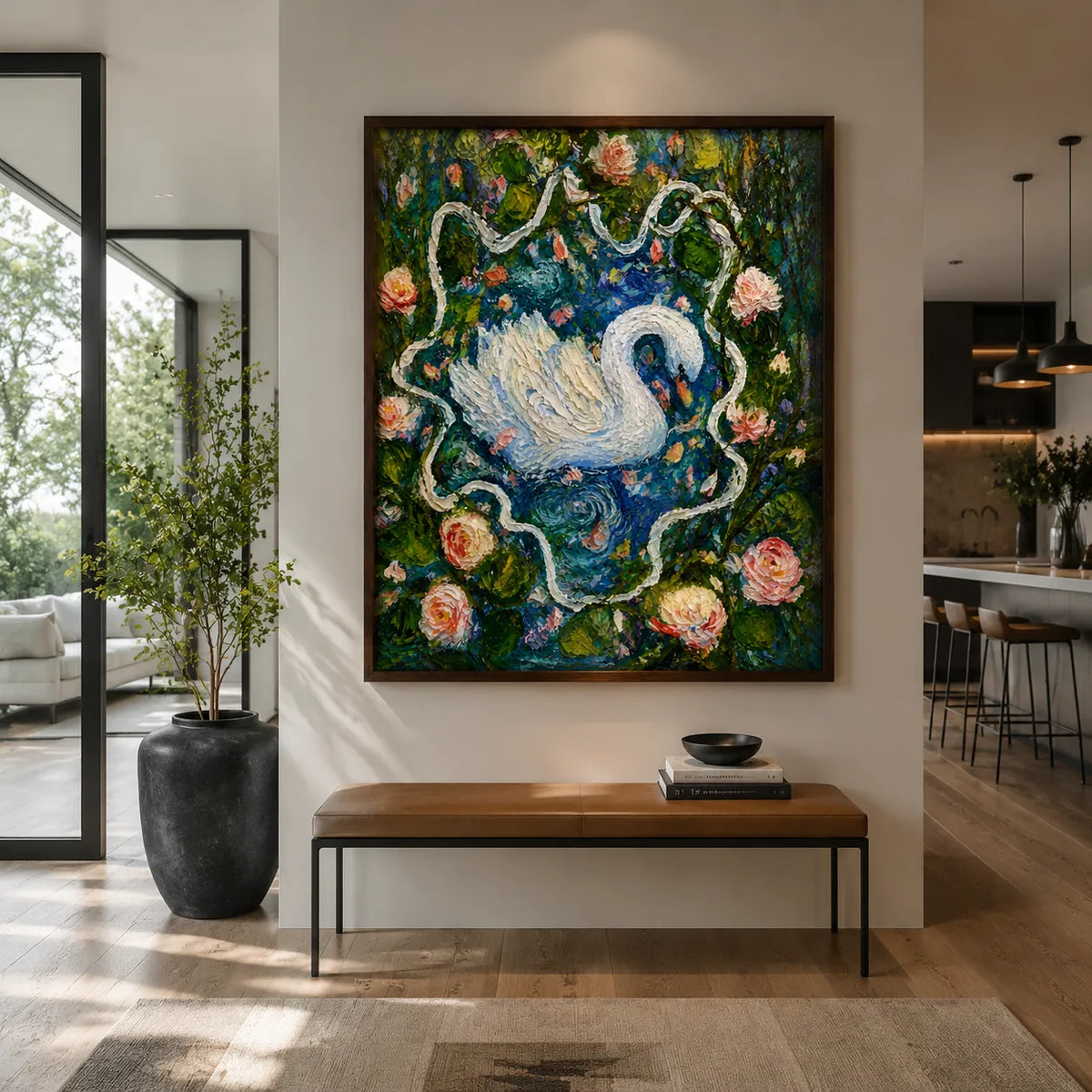 Swan in Bloom