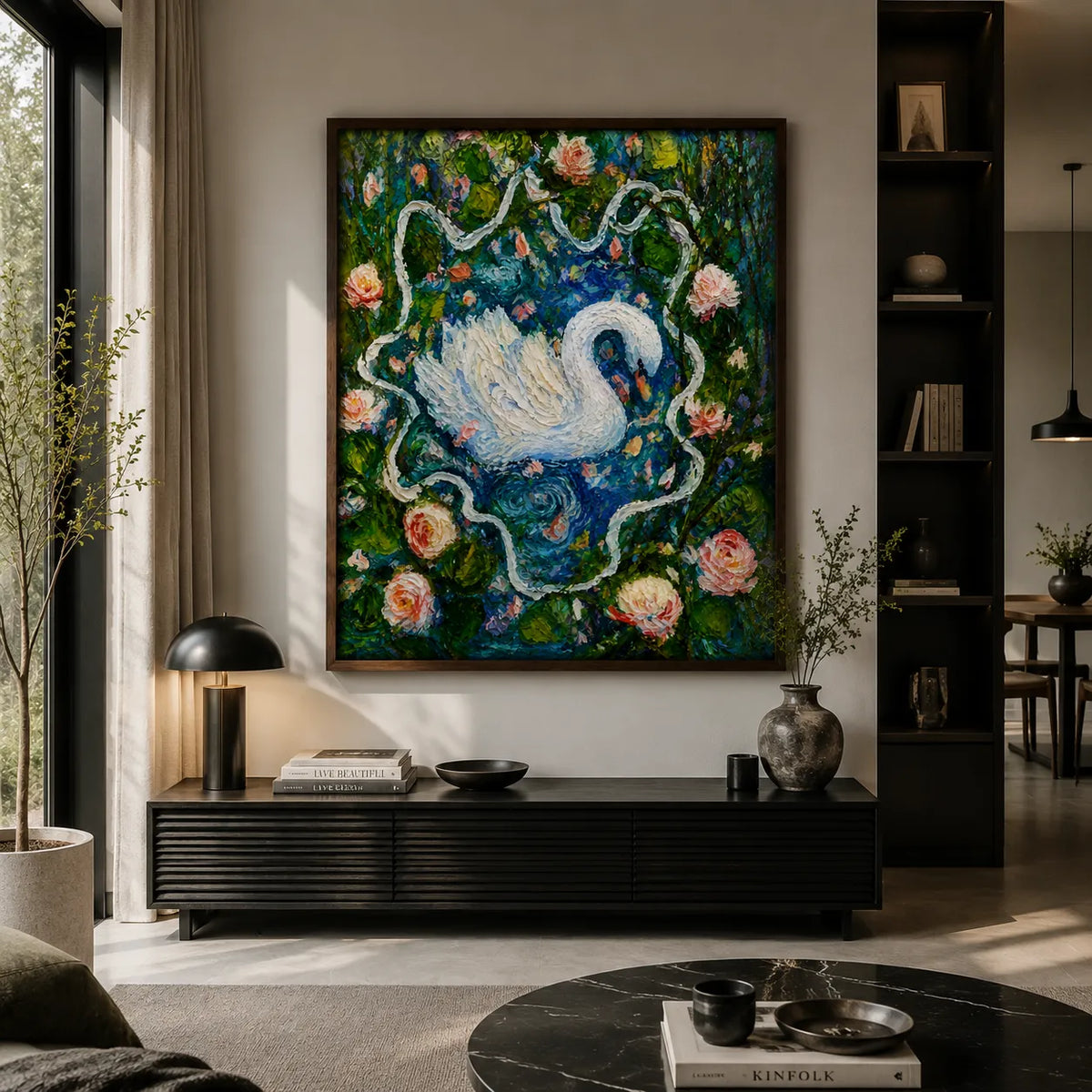 Swan in Bloom