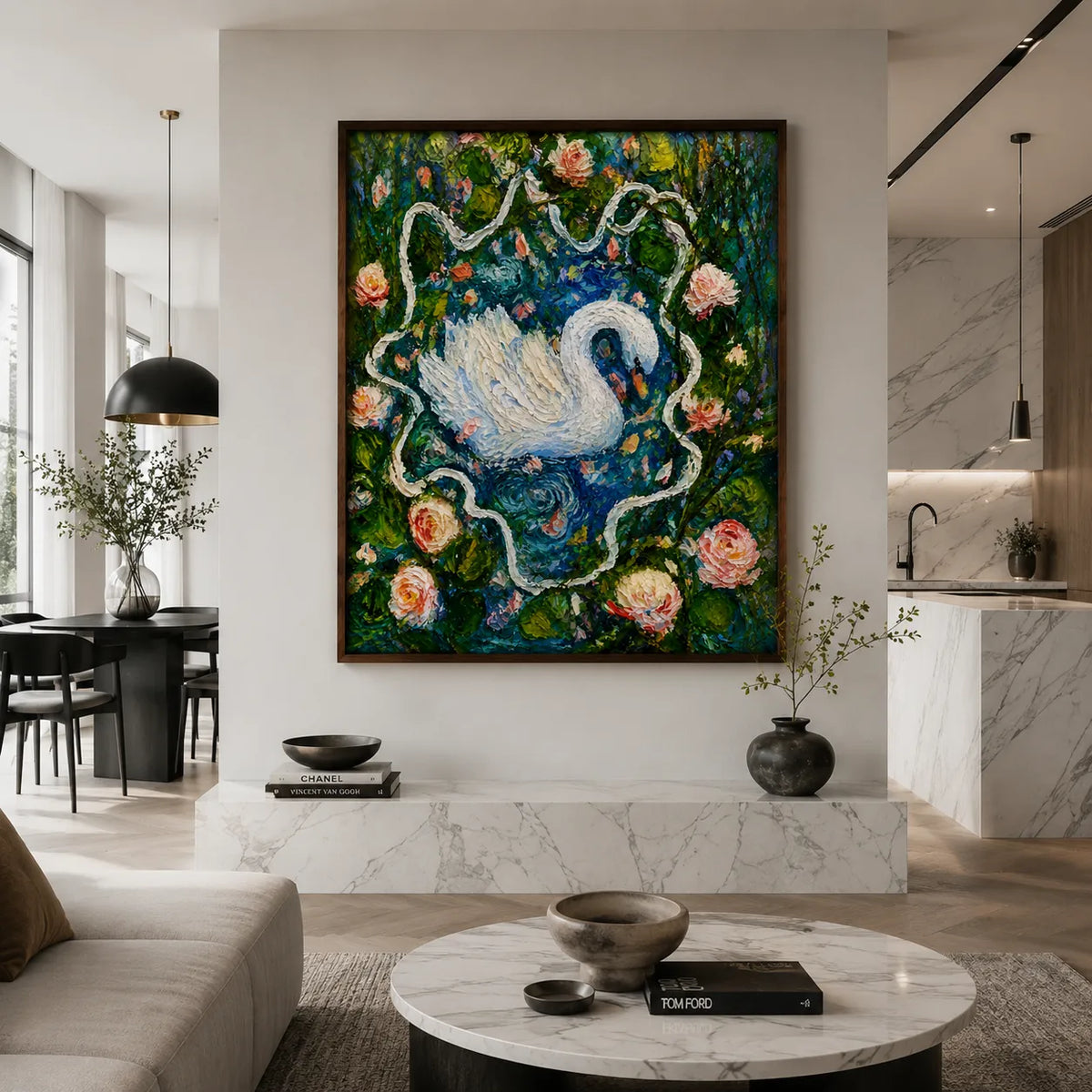 Swan in Bloom