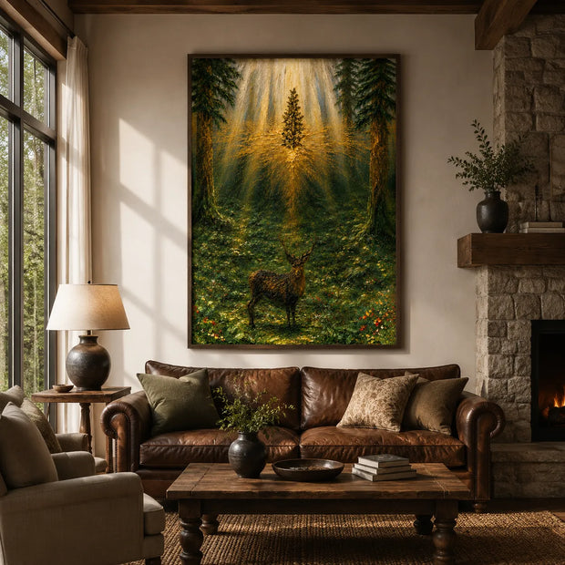 Golden Forest Stag