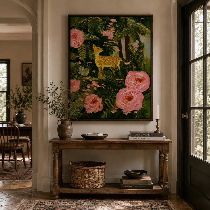 Little Fawn in the Rose