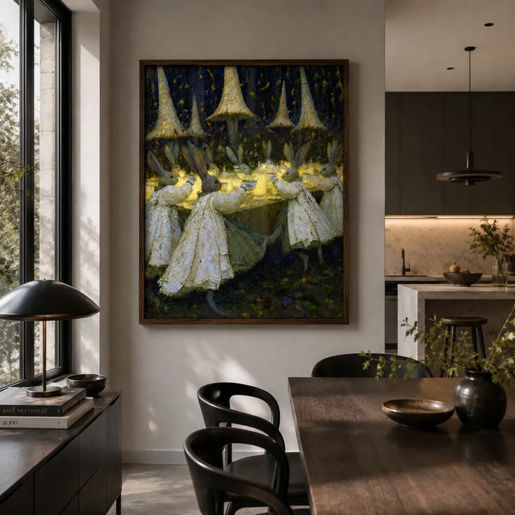 Moonlit Rabbit Tea Party
