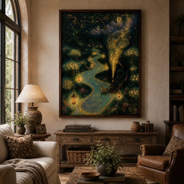 Enchanted Moonlit Forest